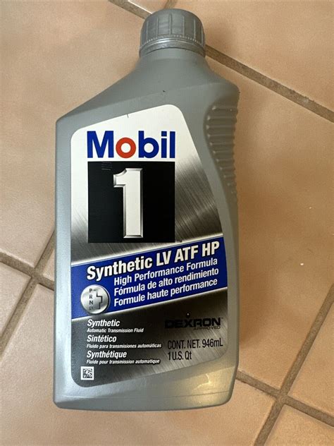 Mobil 1 124715 Synthetic Automatic Transmission Fluid HP 6 Quarts.